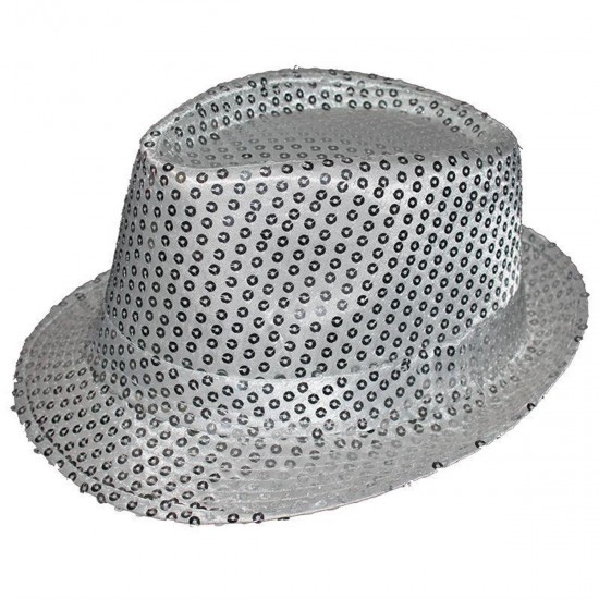 Pullu Gümüş Fantazi Şapka