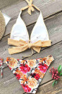 Angelsin Bağlamalı Çiçekli Bikini Alt Çok Renkli