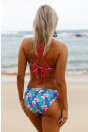 Angelsin Çiçekli Renkli Bikini Alt