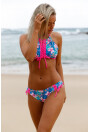 Angelsin Çiçekli Renkli Bikini Alt