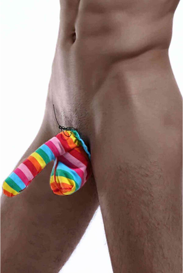 Merry See Çok Renkli Özel Tasarım Fantazi Slip