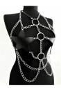 Nightlight Göğsü Deri Yıldız Detaylı Harness 1121