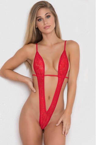 Nightlight Kırmızı Dantel Fantazi Babydoll 9001