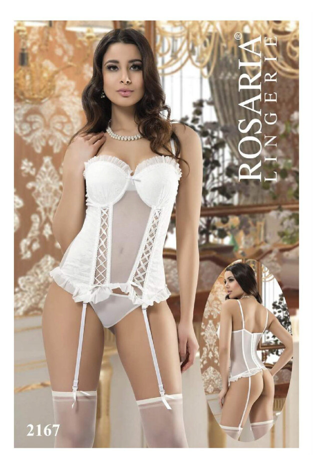 Rosaria Şeritli Mavi Büstiyer