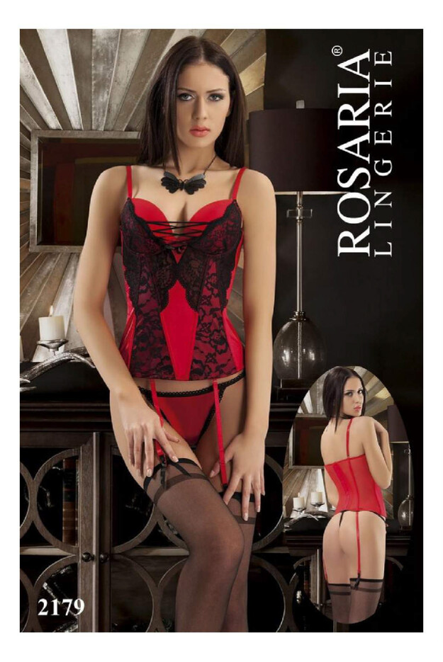 Rosaria Beyaz Dantelli Lacivert Büstiyer