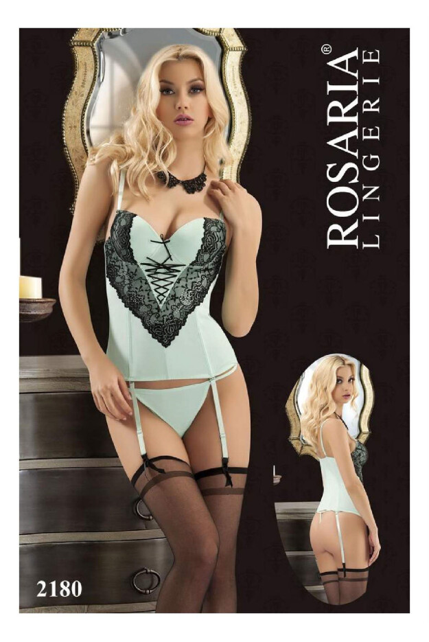 Rosaria Taşlı Mint Yeşil Büstiyer