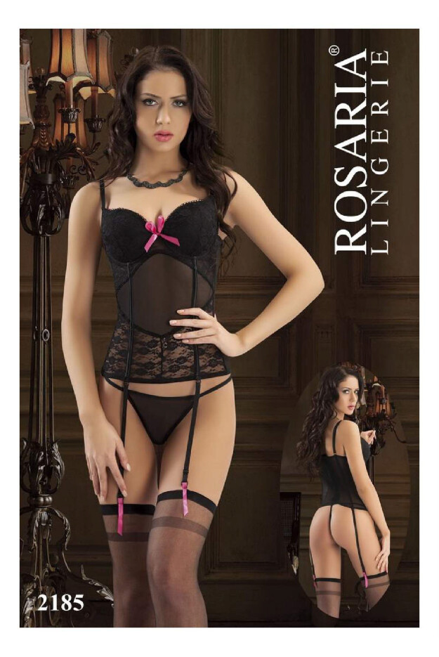 Rosaria Siyah Transparan Büstiyer